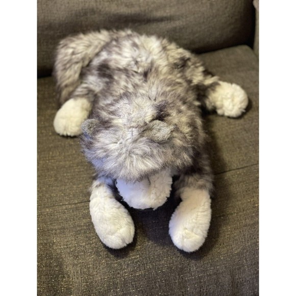 Folkmanis Timber Wolf Grey Hand Puppet Lifelike Preowned - Picture 7 of 8